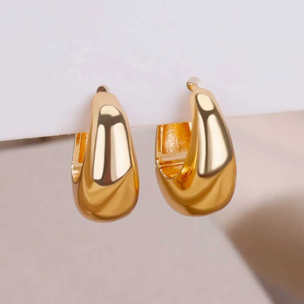 Gold Color Earrings for Women Oval Circle Stainless Steel Earrings 2024 Trend Piercing Ear Jewelry Freeshipping Items aretes Y251018