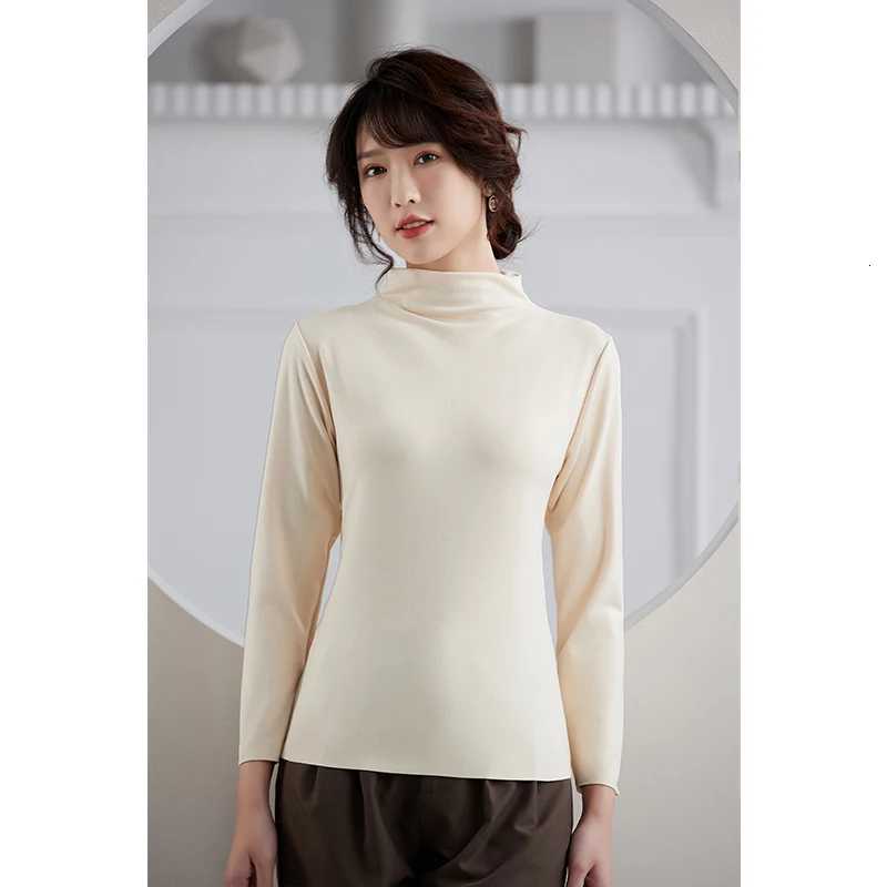 New Warm DoubleSided Brushed Autumn Clothing for Women Thin Velvet Seamless Thermal Intimates FleeceLined and Thickeneded Womens Autumn Clothing T2510