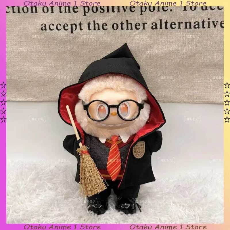 Hot Labubu Clothes School of Magic Suit Cute Magic Cloak Uniform 5piece Set Mini Plush Doll Clothing Fashion Doll AccessoriesT251018