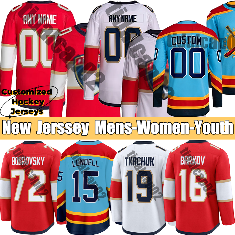Hockey Jerseys florida pantherrs hockey jersey #16 Aleksander Barkov Jersey #19 Matthew Tkachuk Jersey Sam Reinhart Sergei Bobrovsky Sam Bennett PanthersS Jersey