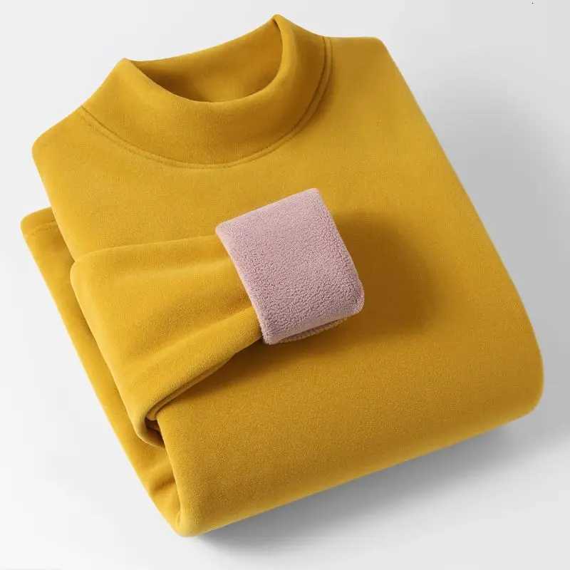 Thermal Wear for Women Long Sleeve Tops Thickened Plus Fleece Warmth Thermal Bottoming Tees Constant Heating Turtleneck Sweater T251018