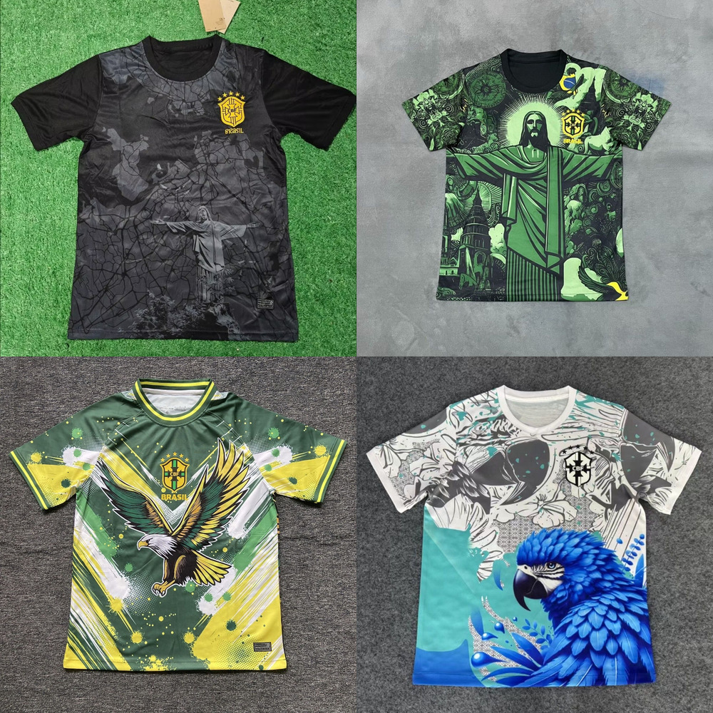 Jersey BraziLS Soccer Jersey 24 25 Copa America Cup NEYMAR VINI JR 2024 BrasIL National Team Football Shirt 2025 JESUS Special Home Away Fans Player Mens Kids Kit Sets 6