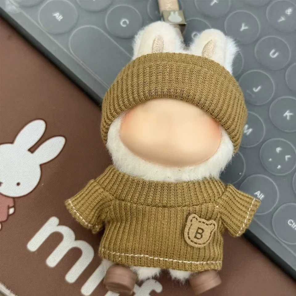 For Labubu 40 Clothes Mini Love Doll Clothing Accessories Outfit Overalls Design Doll Costumes Keychain Pendant DecorationT251018