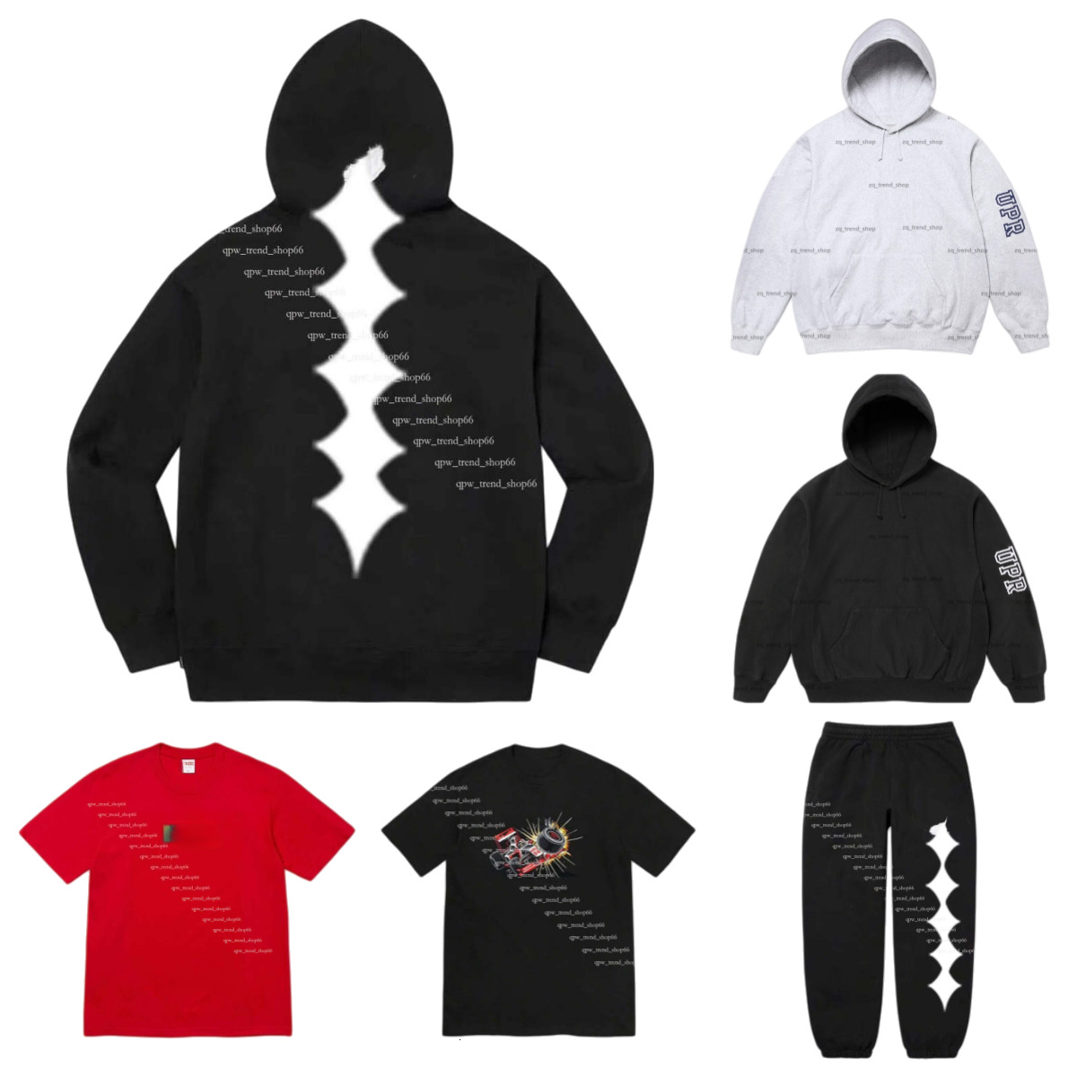 Designer superme New Men's t shirt super American street fashion brand letter supremely hoodie short sleeves men's pure cotton plus size sweat absorbing 35