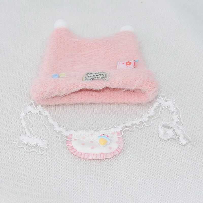 For 17cm Plush Dolls Clothes Baby Winter Hat And Bibs Ropa Labubu Outfit Accessories Clothing DIY Kids Gift T251018