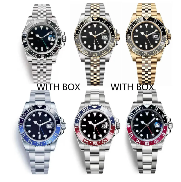 Luxury men's watch automatic mechanical watch GMT designer watch 40mm high-quality watch night light waterproof 904L stainless steel brand watch