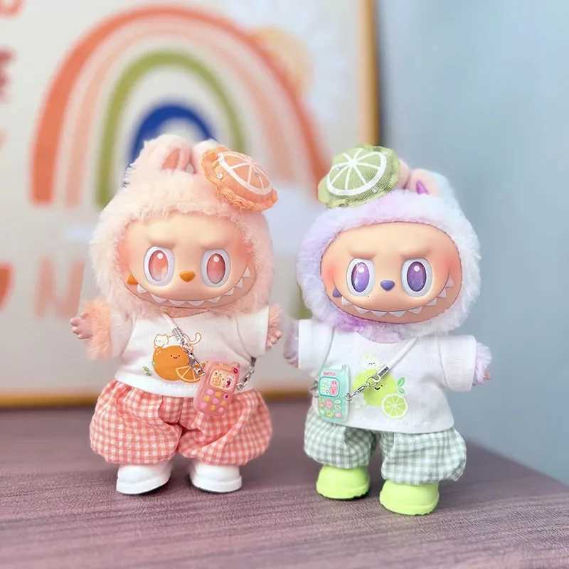 Only Clothes Labubu Clothes Suitable For Labubu 30 Lemon Orange Set Clip Phone Accessories Shoes Cute Cartoon Doll AccessoriesT251018