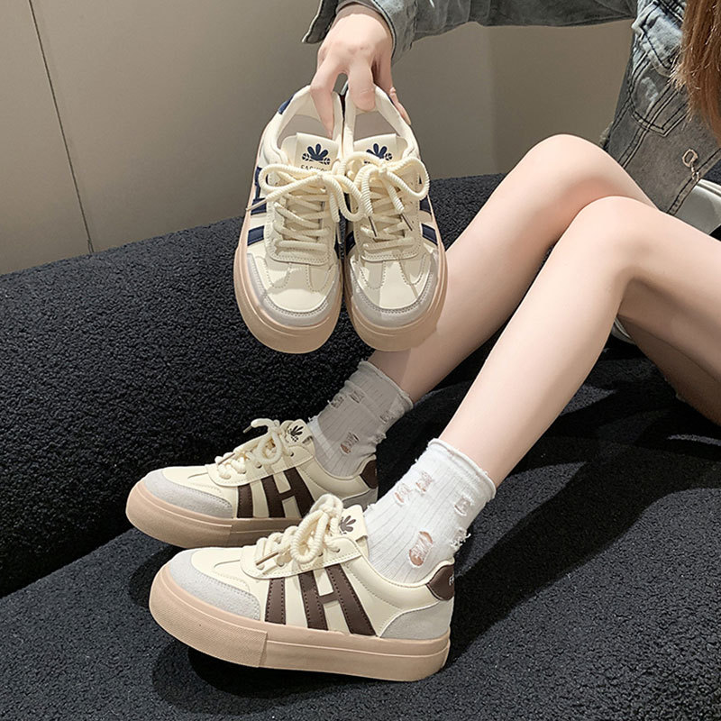 Free shipping designer shoes Dad's shoes with velvet new spring and autumn versatile sponge cake thick sole height increasing Reliable white plai