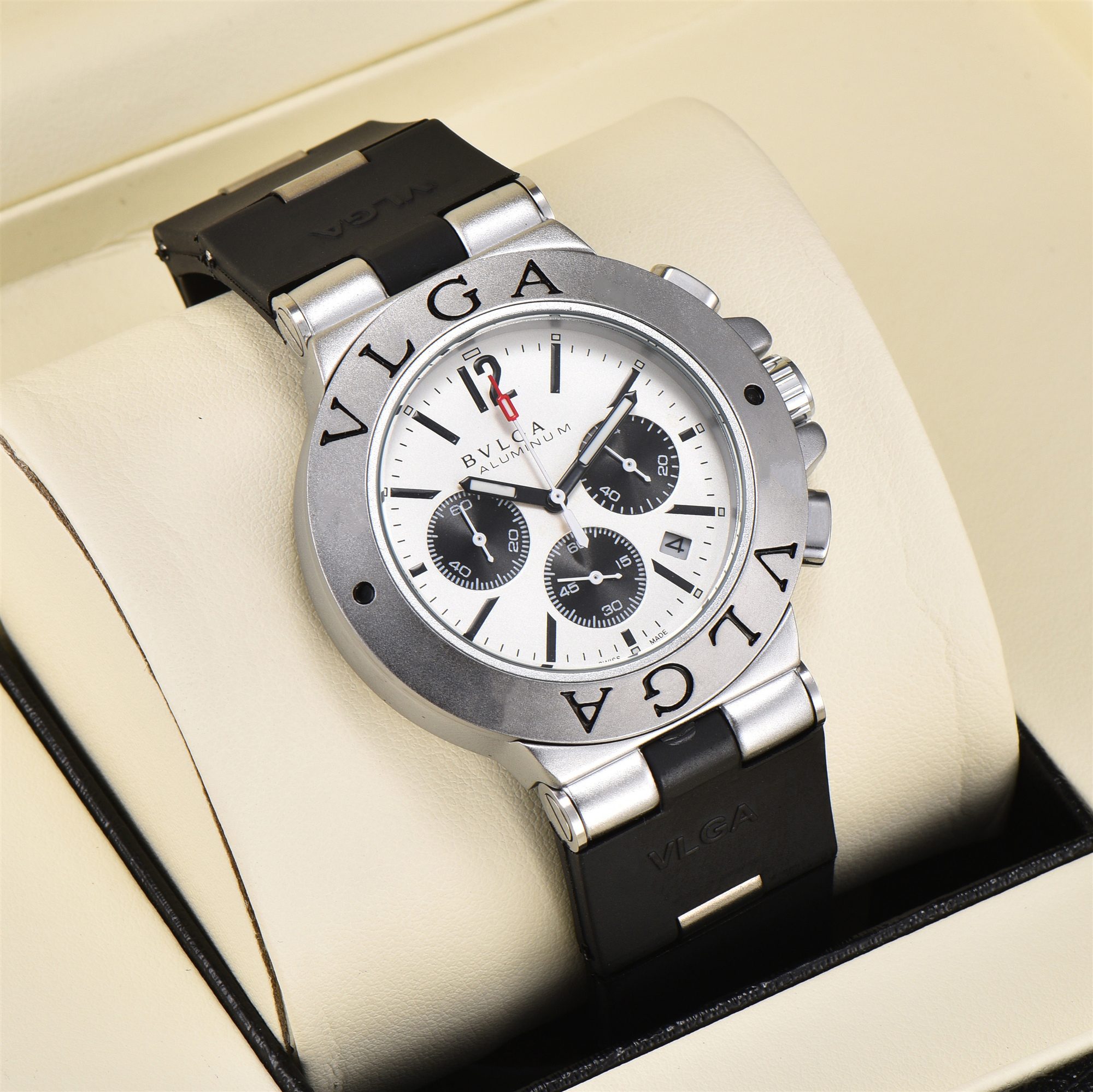 JASON007 BVGR ALUMINIUM Series 103722 Watches Men Multi-Function Chronograph Quartz Movement Silicone strap Sapphire Mirror Luxury Hot Selling Mens Watch Montre