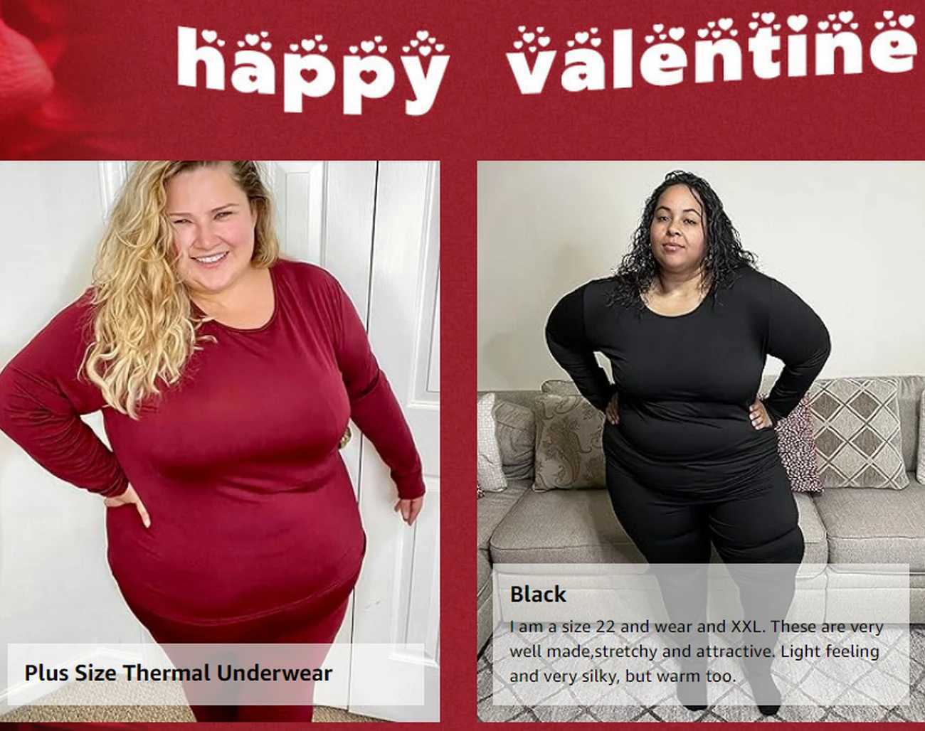 Womens Plus Size Thermal Long Johns Sets Fleece Lined 2 Pcs Underwear Top Bottom Pajama Set 2X 3X 4X T251018