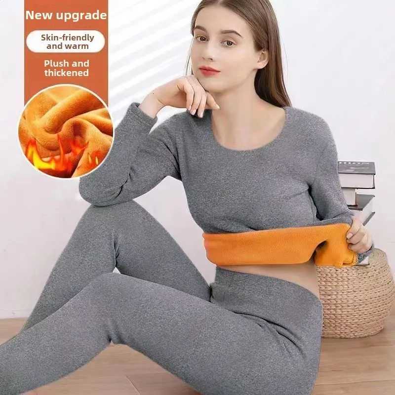 New Warm Thermal Underwear Sets Sexy Ladies Intimates Long Johns Women Female Middle Collar Thermal Shaping Clothes T251018