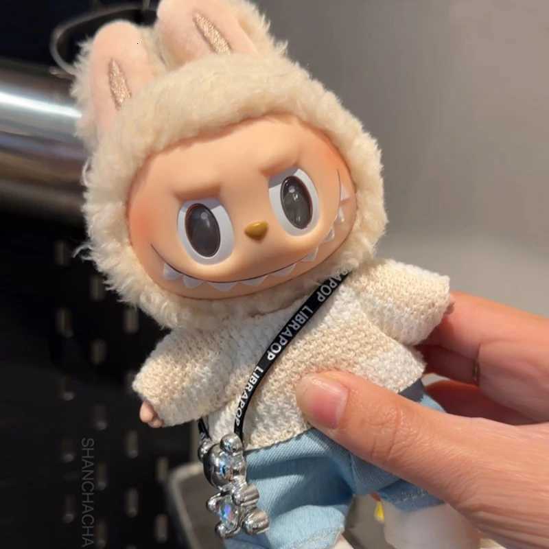 For 17cm Labubu for upset duck outfit Doll Clothes Sports Doll Clothes Color Match Hoodies Dolls AccessoriesT251018