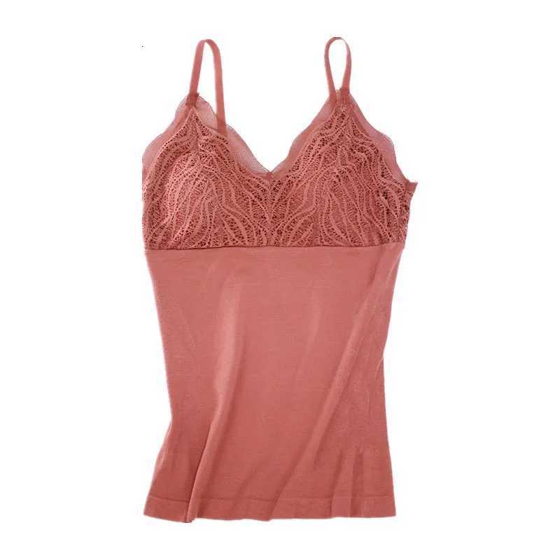Autumn and Winter Seamless Bottoming Vest Underwear Lace Beautiful Back Long Spaghetti Straps Chest Wrap T251018
