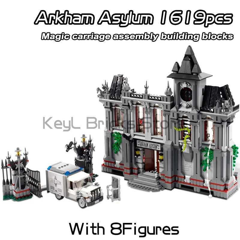Superheroes Series Bat Arkham Asylum Building Blocks Ambulance Car Castle Street View Bricks Toys For Boys Kids Christmas Gifts Q251018