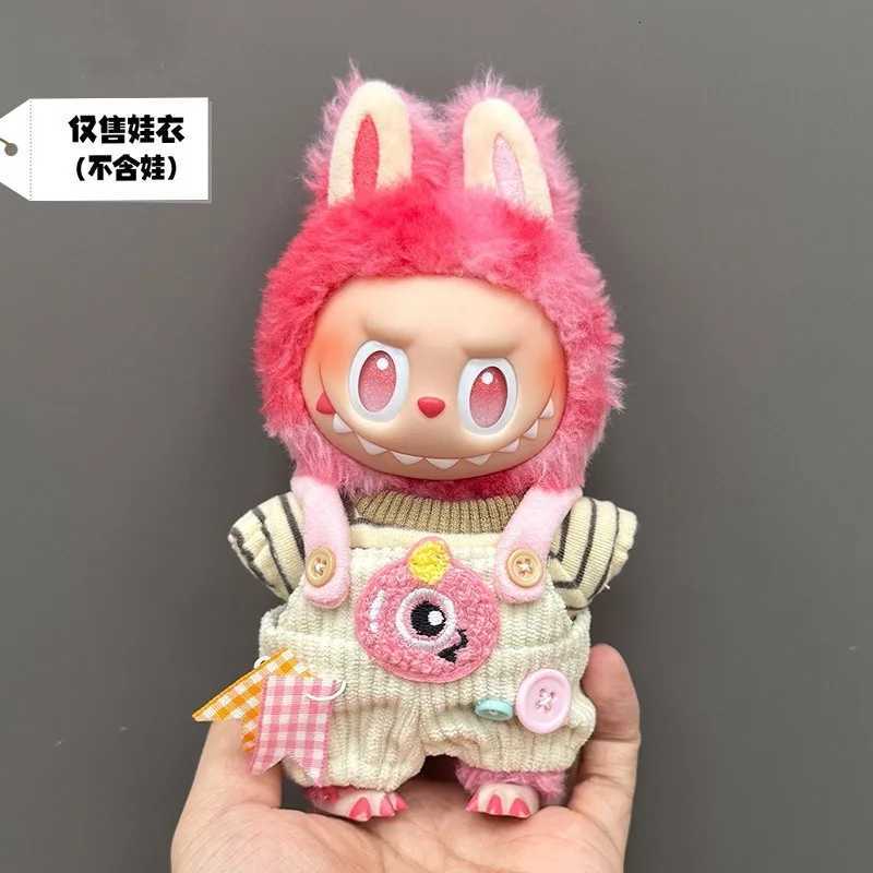 New Labubu Keychain Clothes for 1st 3rd Gen Cute Monster Suspender Pants Dopamine Outfit Only Clothes No Doll IncludedT251018