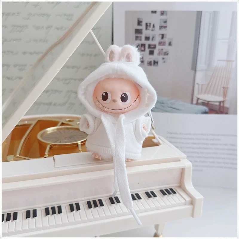 Mini Labubu Hoodies shorts Set For 10cm Labubu V4 The Monsters Pin for Love Series Doll Clothes Outfit Accessories Ropa LabubuT251018