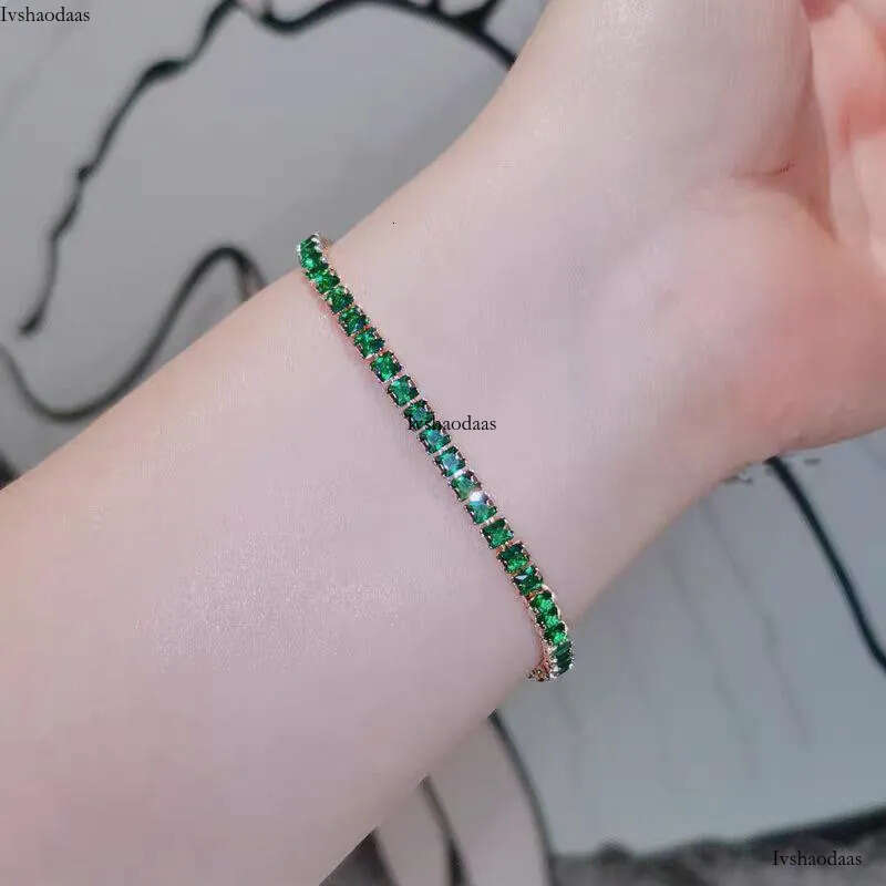 Tennis Women Designer Jewelry Zirconia Bracelets 7.5inch Iced Out Dia Bracelet for Wedding Bijoux Luxe with Box