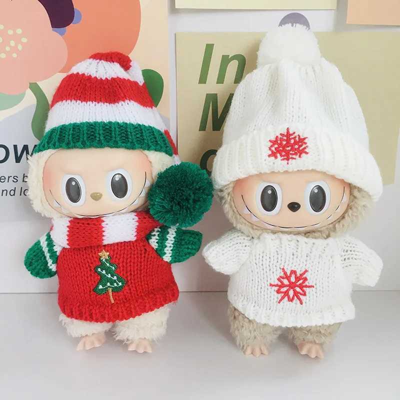 labubu clothes Christmas Festival Dress Winter Sweater Twopiece Set Decorative Pendant no dollT251018
