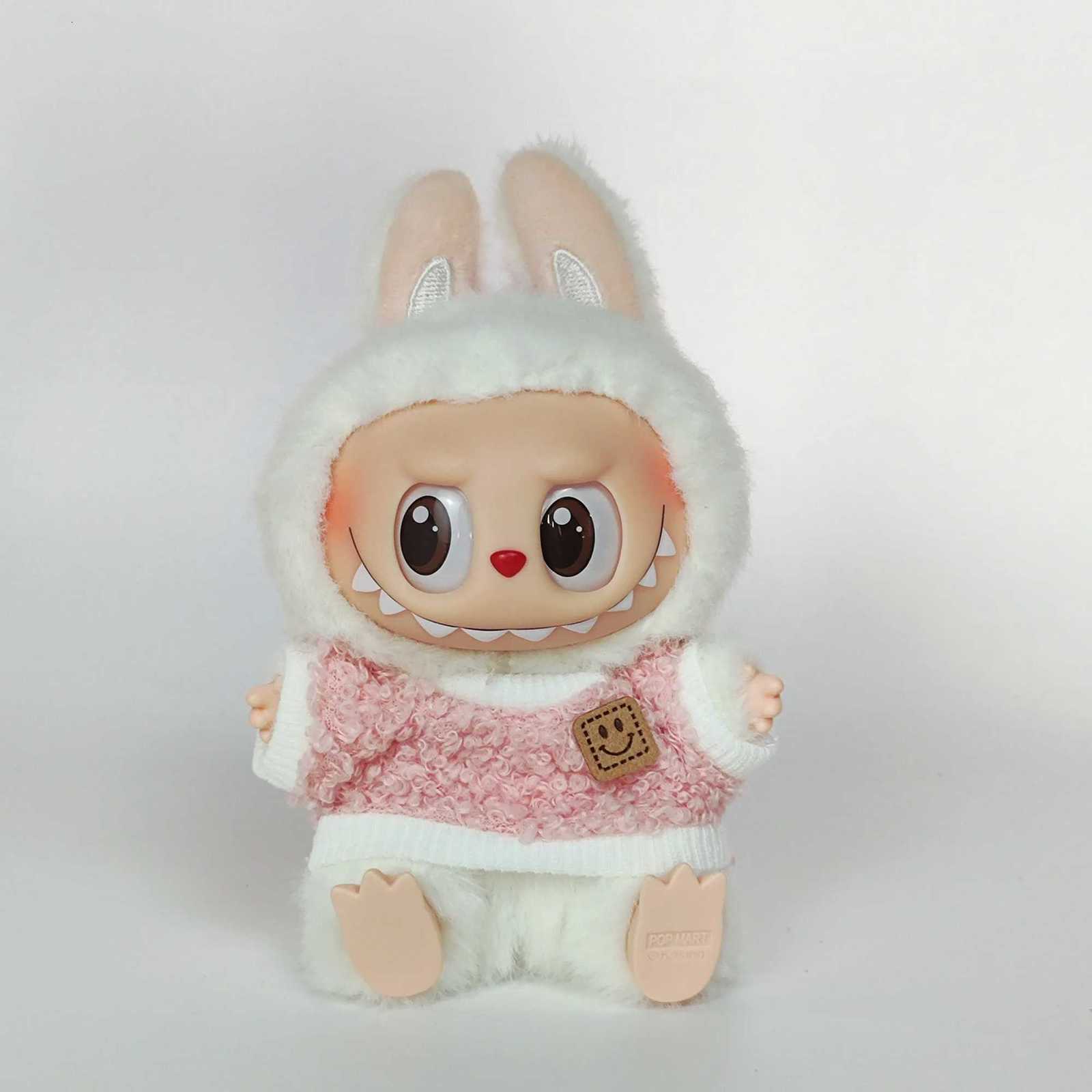 1517cm Labubu Vinyl Mystery Box Collection Complete Plush Hat Outfit Set with Hanging CharmT251018