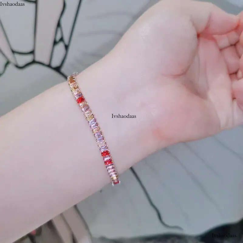 Tennis Women Designer Jewelry Zirconia Bracelets 7.5inch Iced Out Dia Bracelet for Wedding Bijoux Luxe with Box