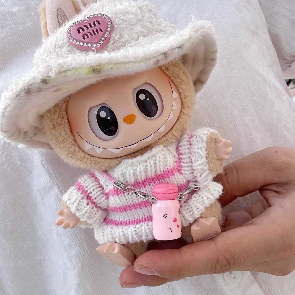 For Labubu 1517cm V1 v2 Clothes Outfit Sitting Clothes Cute Sweater Hat Outfit Accessories Fashion Dolls Accessories No DollsT251018