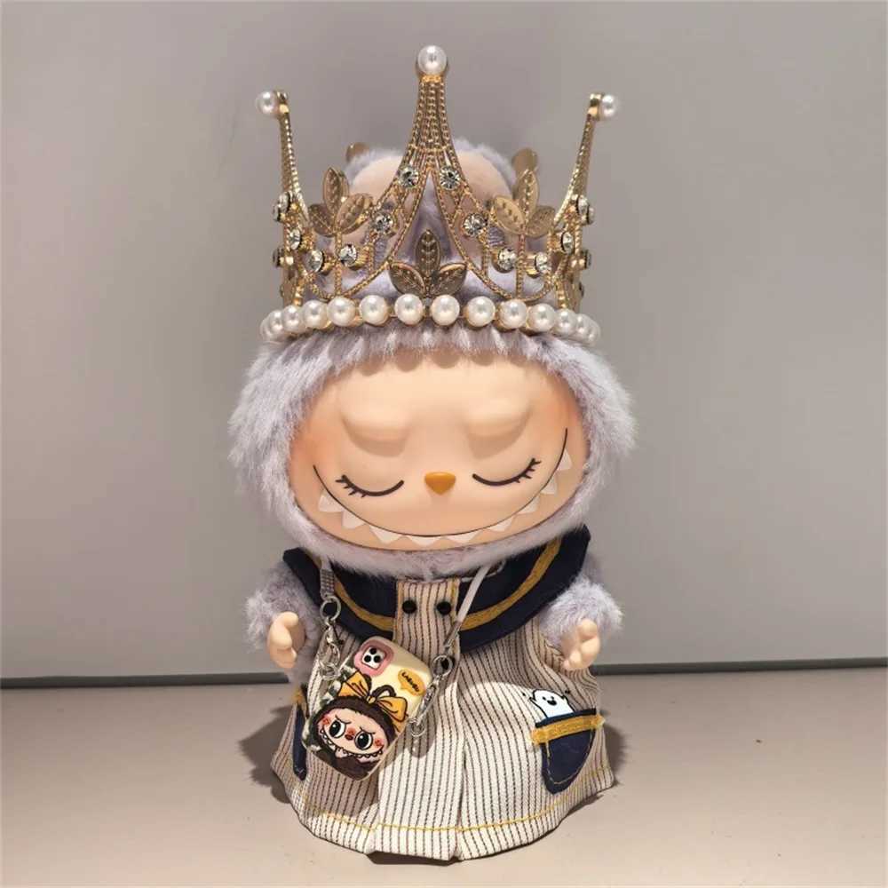 New For Labubu Doll Clothes V1 V2 V3 Generation Labubu Striped skirt With Crown Labubu Clothes With Accessories No DollT251018