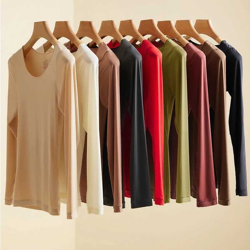 New Womens Autumn Winter Invisible Thermal Insulation Underwear Ultrathin Autumn Clothes Autumn Pants Skincare Clothing Set T251018