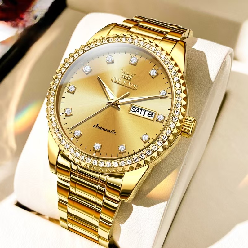 Designer table Men's Automatic Watch with Ceramic Bezel, SapphireCrystal Lens, Luminous Hands, and Self-Winding