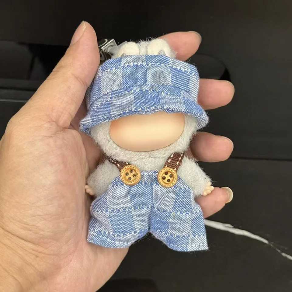 For Labubu 40 Clothes Mini Love Doll Clothing Accessories Outfit Overalls Design Doll Costumes Keychain Pendant DecorationT251018