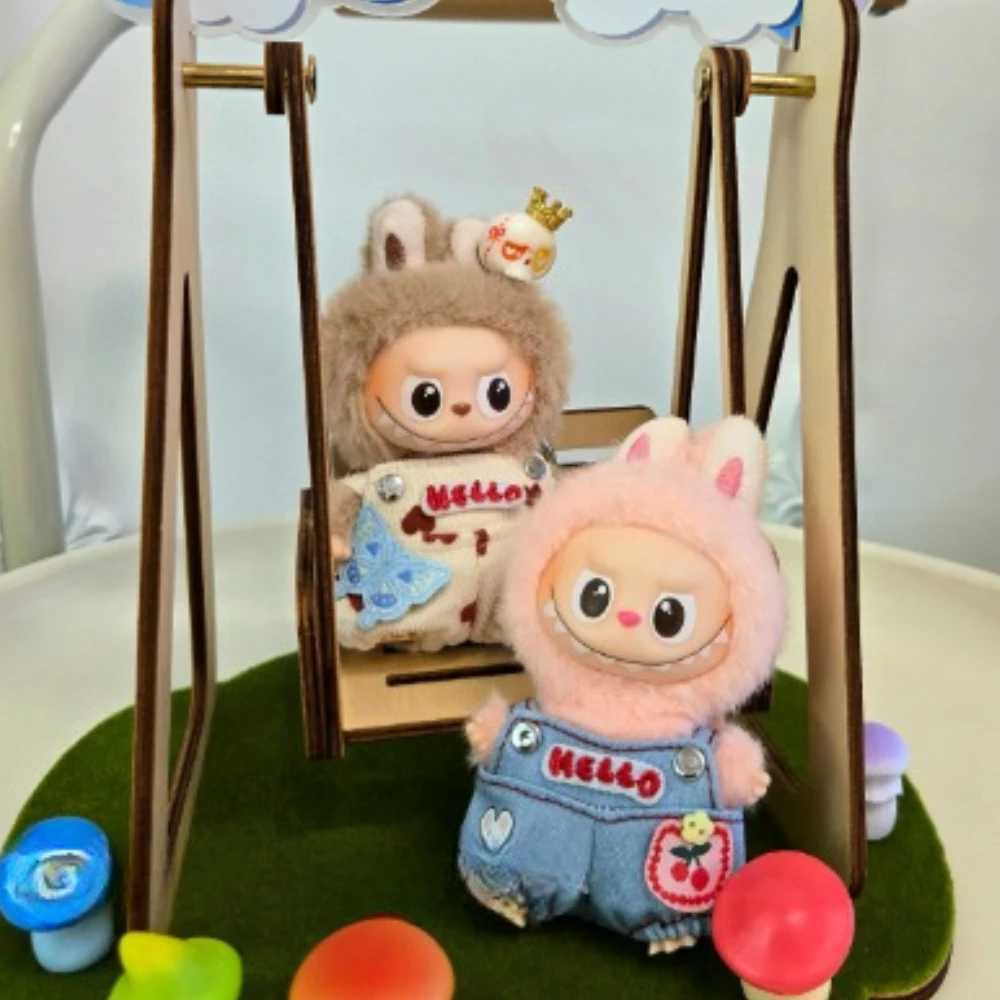 For 105cm Labubu 40mini Clothes Sexy and Cute Bellybandsoverallsmilk Winter Clothes Doll Scarves Accessories Christmas GiftsT251018