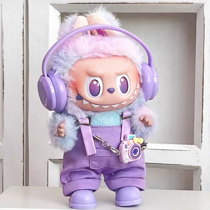 Labubu Clothes Do Not Include Doll Headphones Trendyy Overalls Suit Vinyl Doll Sitting Party WearT251018