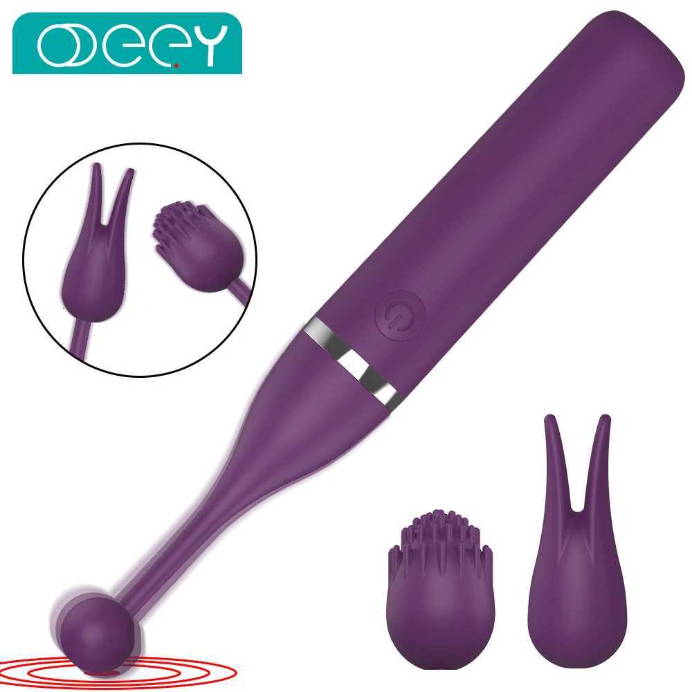 G Spot Tease Stick Vibrators for Women Clitoris Pussy Stimulation Erotic Female Masturbator Adult Sex Toys Comes 3 Massage HeadsXJ251018