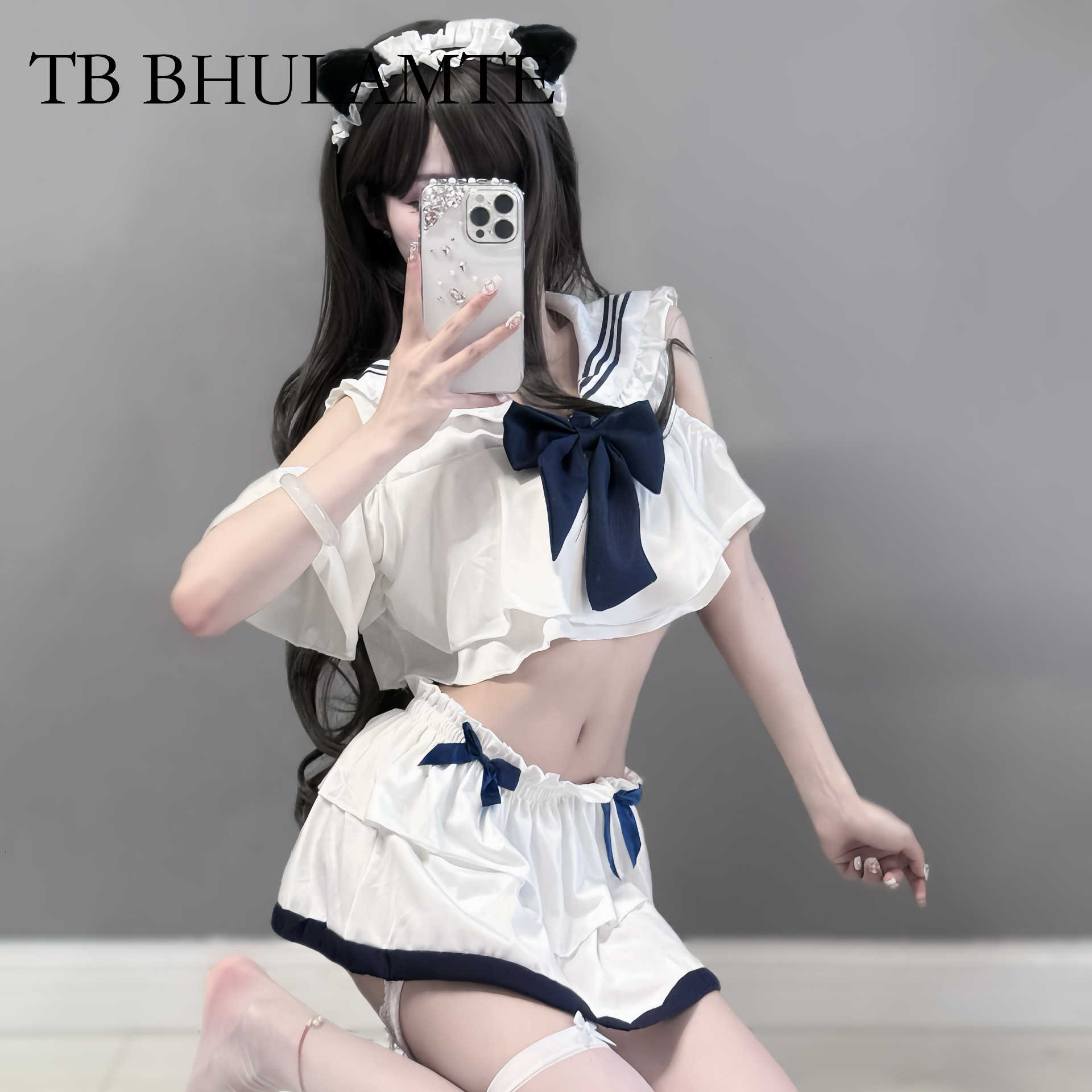 TB BHULAMTE Free Shipping New Designer Clothing Sexy Student Costume Anime Underwear Bed Quick Attack Sexy JK Uniform Sexy Bow Set