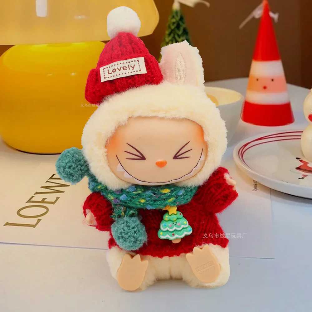 New Labubu Accessories Clothes Suitable for V1 V2 V3 Labubu Christmas Sweater Set Labubu Red Clothing Christmas Fashion GiftT251018