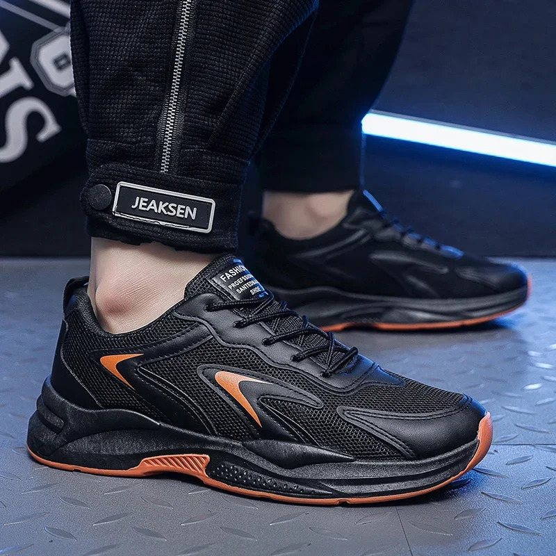 Fashion Breathable Running Sneakers Mesh Men Casual Shoes Comfortable Men Sports Shoes Lightweight Soft Antislip Walking Shoes 251013