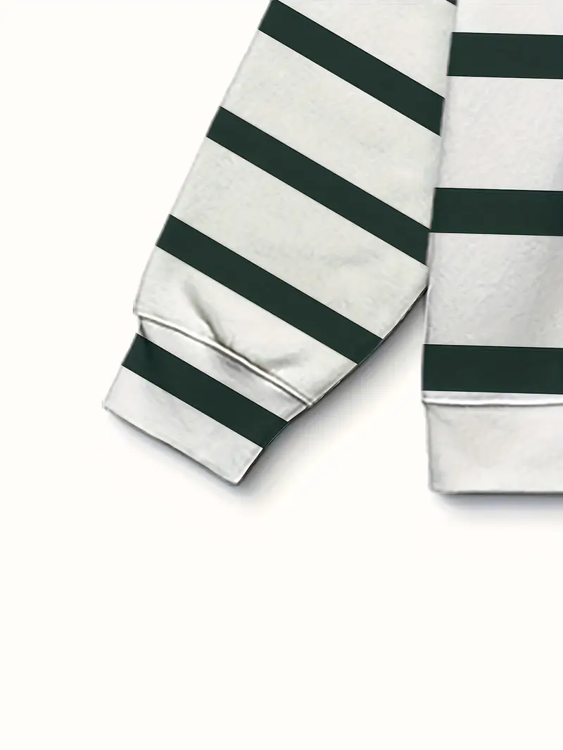 Men's Striped Color Block Hoodie Set - 2 Piece Casual Streetwear Tracksuit 2-3-3