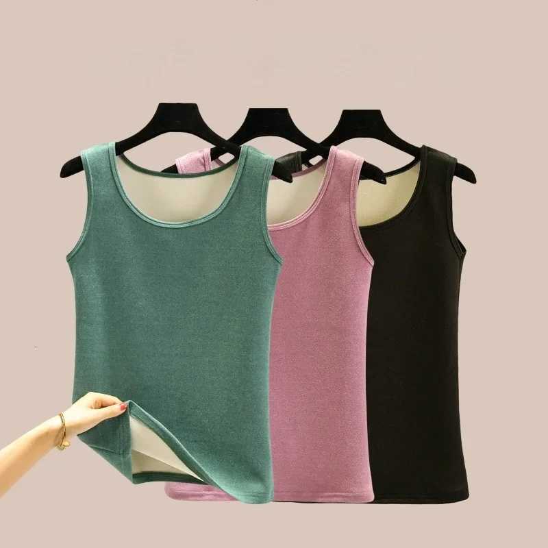 Heating Warm Vest for Women Thermal Underwear Tops Thickened Inner Wear Womens Intimates Bottoming Shirt Underwear Ropa Termica T251018