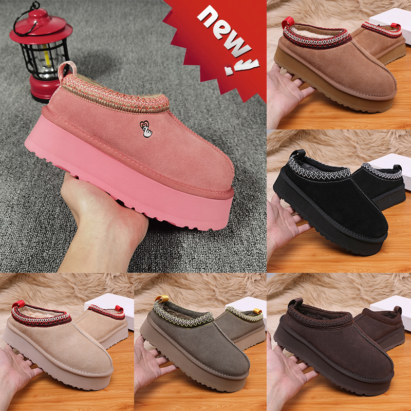 Designer Boots mens Australia womens tasman Slipper Tazz Suede Shearling platform Slippers local warehouse classic ultra mini booties chestnut women men Shoes