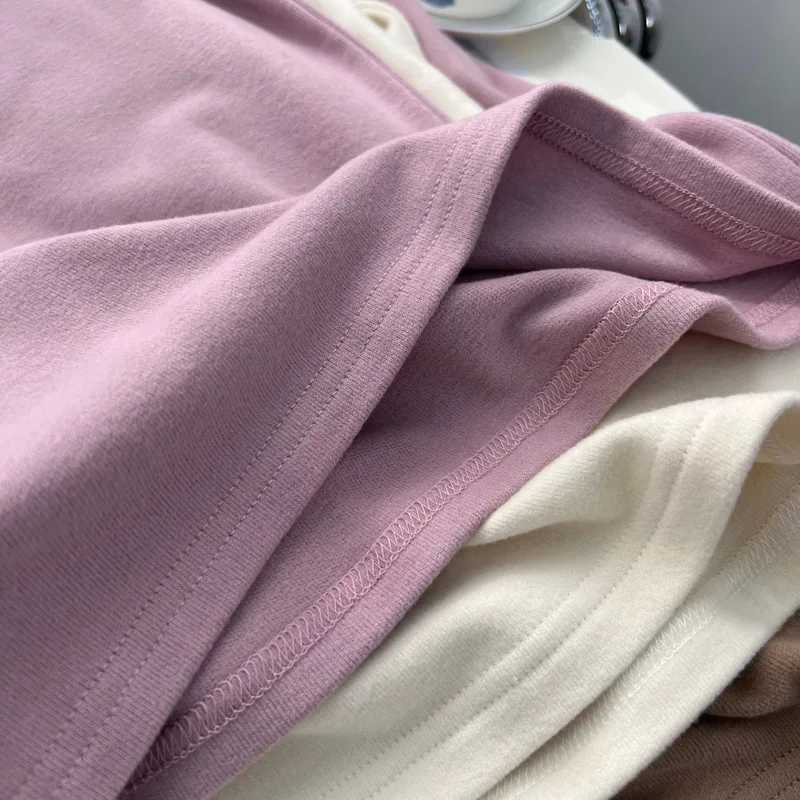 Thick Fleece Thermal Underwear for Women Winter Warm T Shirt Thermo Lingerie Korean Elastic Soft Long Sleeve Undershirt Pullover T251018