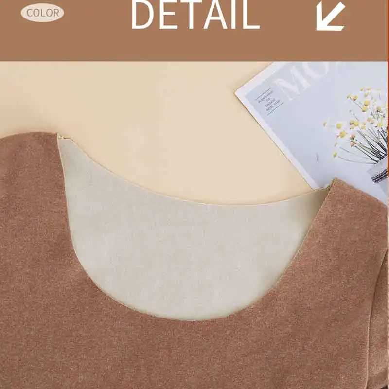 Autumn Winter De Rong No Trace Underwear Women Pockets Thick Velvet TShirts Warm Long Sleeve T Shirt Tees Ladies T251018