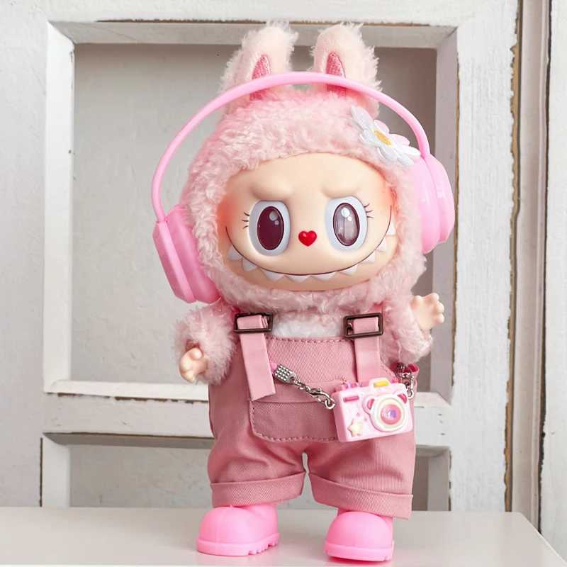 Labubu Clothes Do Not Include Doll Headphones Trendyy Overalls Suit Vinyl Doll Sitting Party WearT251018