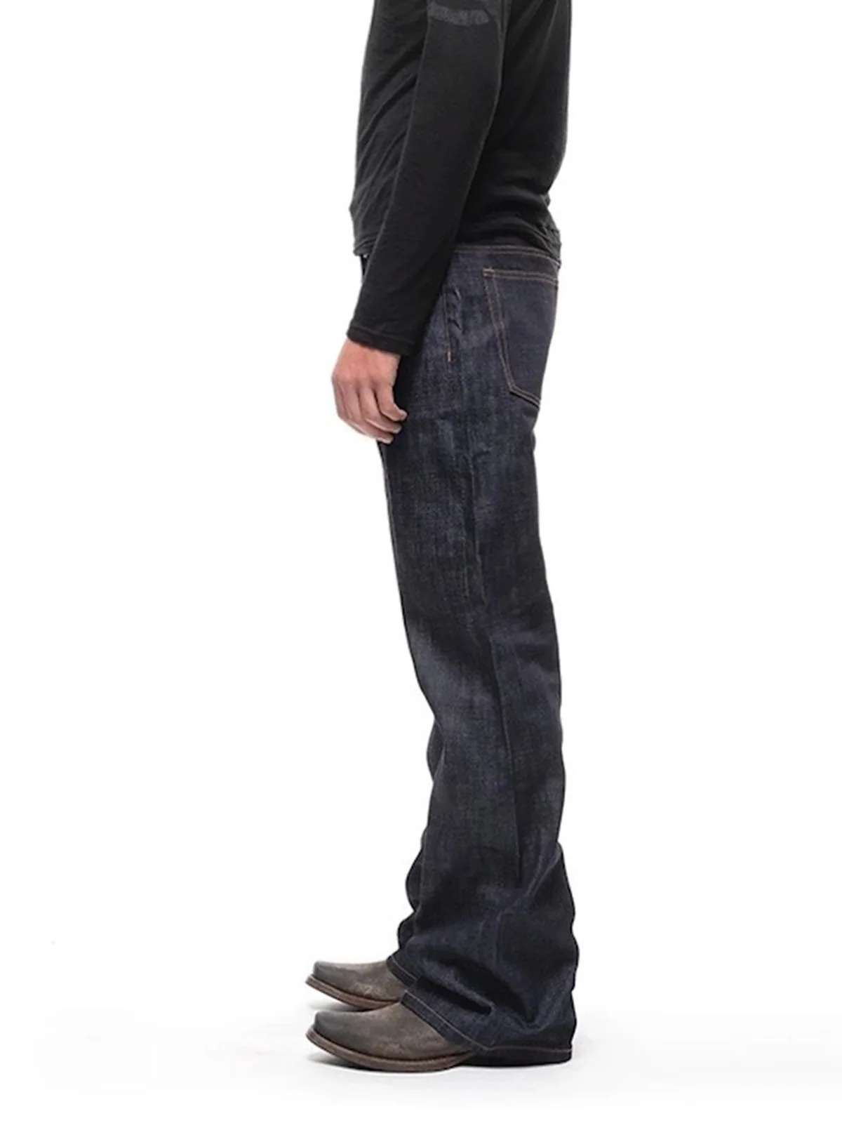 MIJKO BootCut Original Jeans Wide Leg Trousers Straight Button n ZJ124 251010