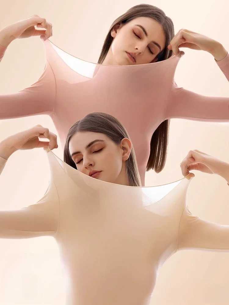 Warm Underwear Womens Suit Ultrathin Skin Care Clothes Bottoming Coat Non Marking Facial Mask Muscle Bottom Coat T251018