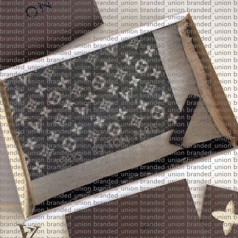 Wholesale Designer Cashmere Scarf Men Women Autumn Winter Shawl Dual-use Thick warm L Letters Trendy Jacquard Long Scarves Double Side Lady Wrap Large Size With Box
