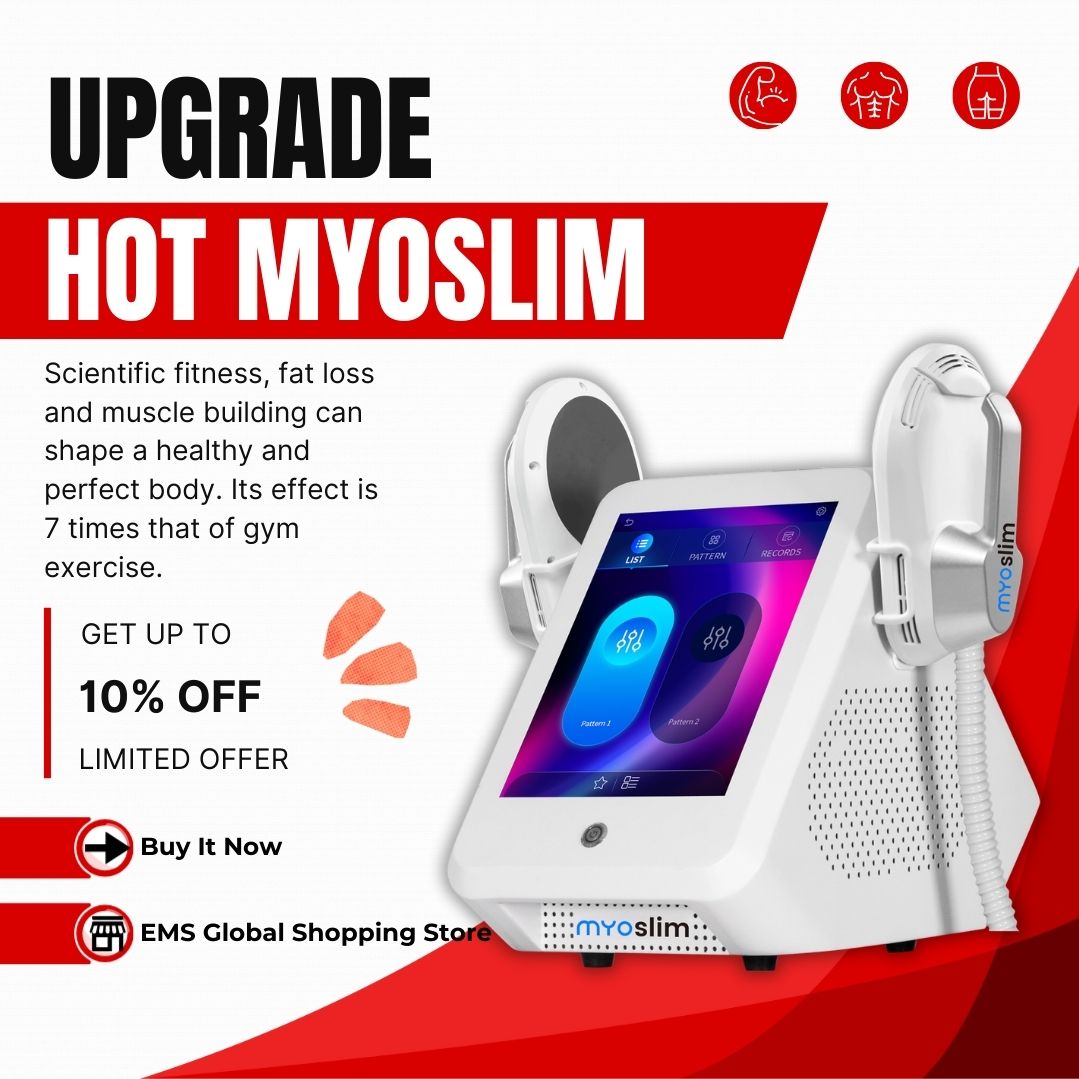 High Power EMS Body Sculpting Machine MYOSlim 200HZ 15Tesla HI-emt Fat Burning Build Abs Tighten Skin Beauty Salon Fitness Muscle Training Equipment