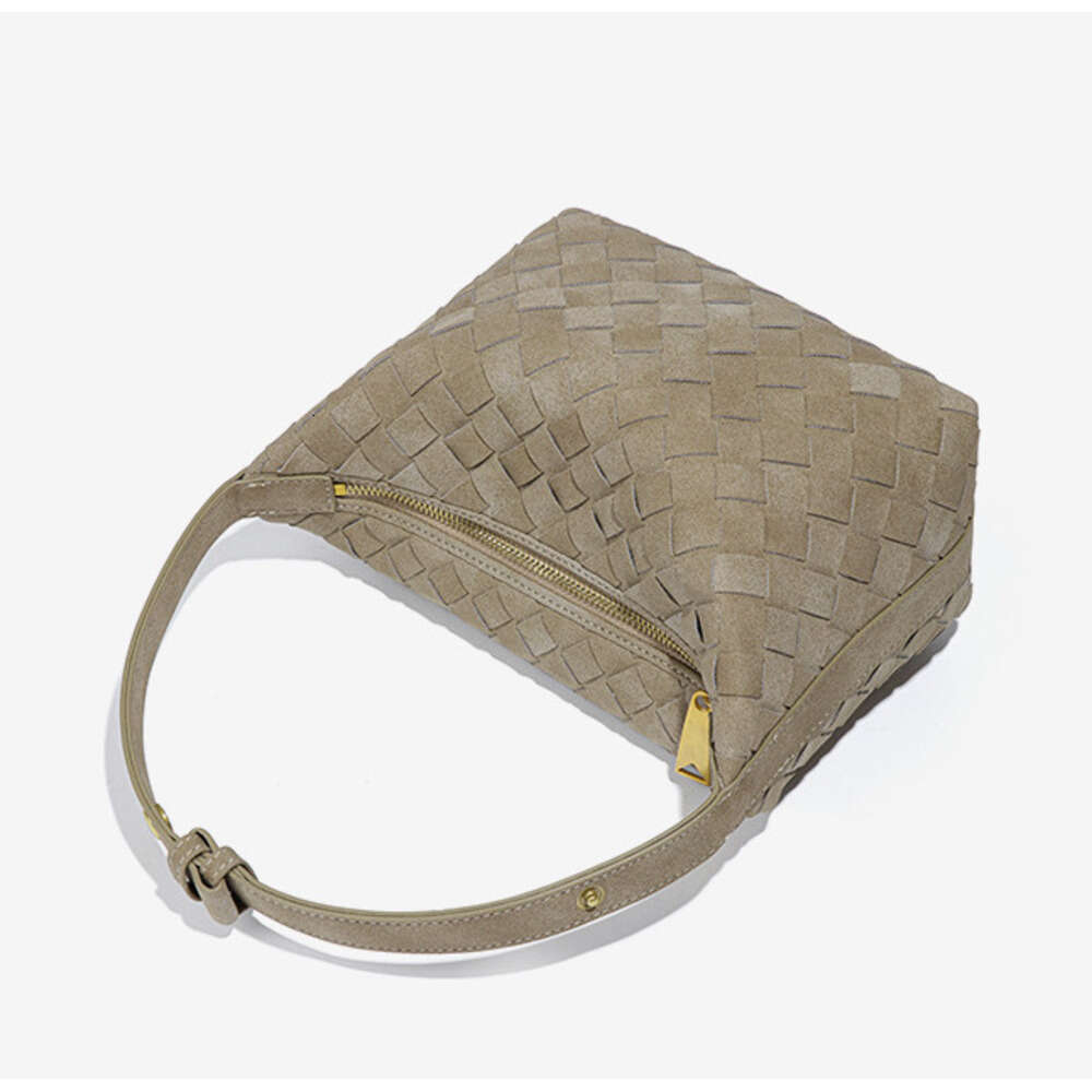 Hot-Selling New Matte Suede Hand-Woven Handheld Lunch Box Simple Compact Single Shoulder Crossbody Bento Bag