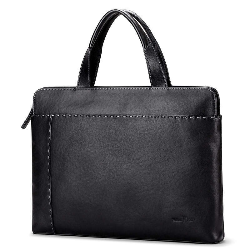 Luxury bag Laptop Briefcase Men s Handbag Horizontal Business Leather Single Shoulder Crossbody Bag