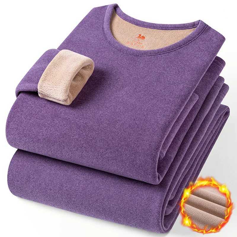 FW24 Upgraded Women super thicken Camels wool thermal underwear sets O neck fleeced wool thicken cold long John for winter wear T251018