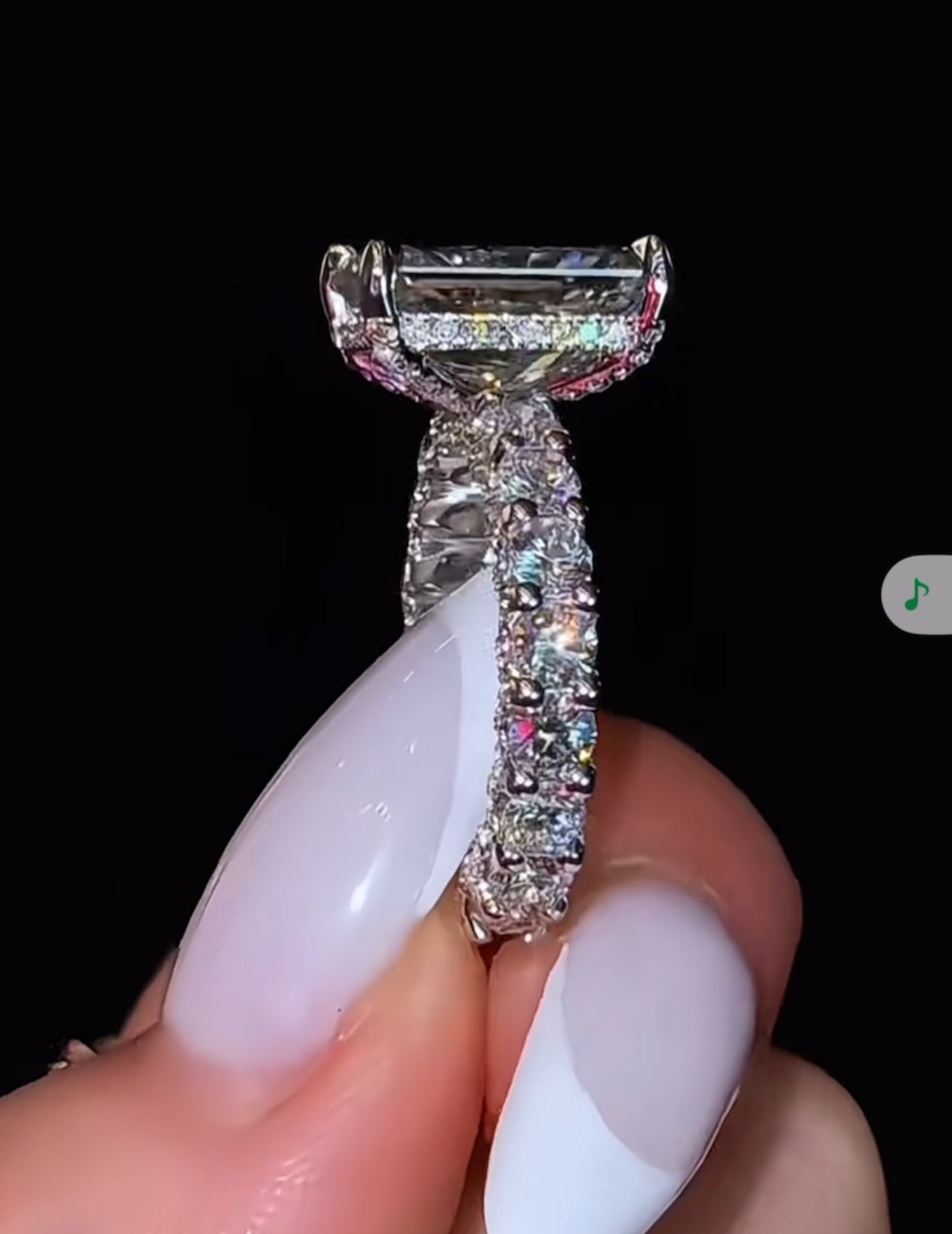 Choucong Sparkling Wedding Rings Luxury Jewelry 925 Sterling Silver Radiant Shape 5A Cubic Zircon CZ Diamond Gemstones Party Women Engagement Band Rin