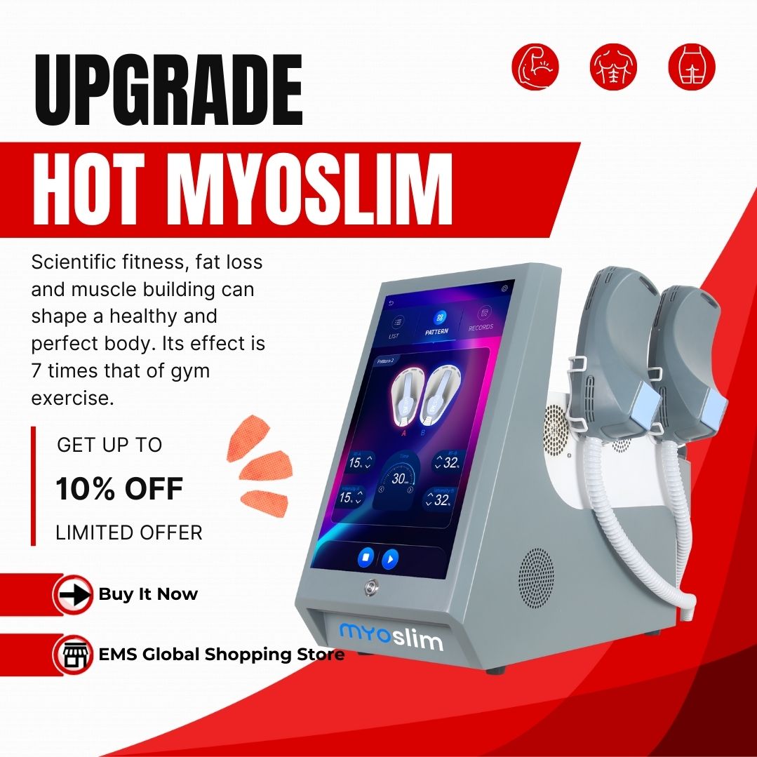 Professional EMS Body Slimming Machine HI-emt Muscle Toning 200HZ Body Shaping Fat Reduction Beauty Salon Weight Loss Device For Men and Women
